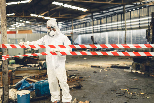 Professional Sewage Cleanup technician working in San Pablo, CA